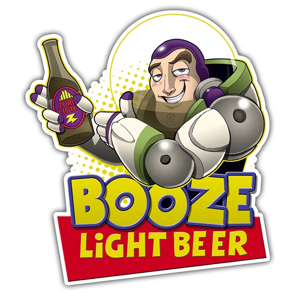 Pegatinas: Booze Light Beer
