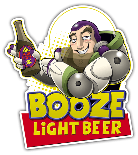 Pegatinas: Booze Light Beer