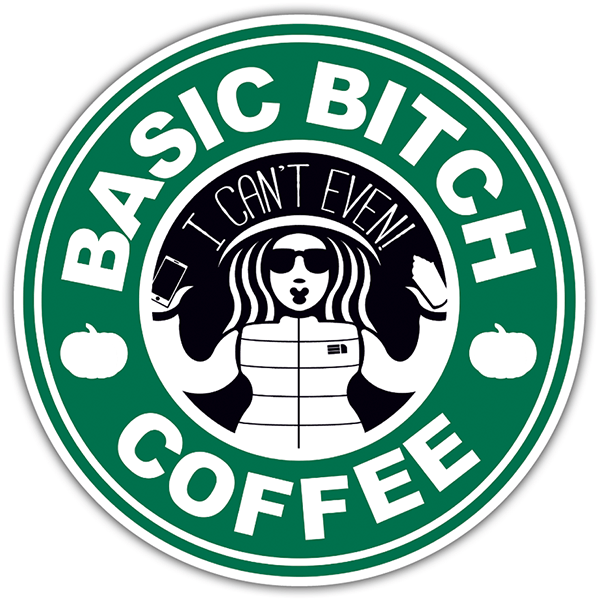 Pegatinas: Basic Bitch Coffee