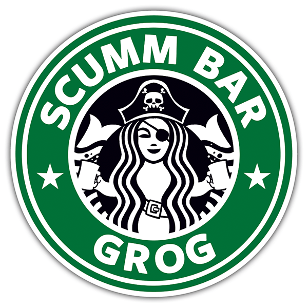 Pegatinas: Scumm Bar Grog