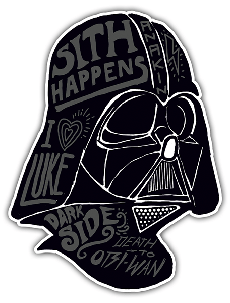 Pegatinas: Darth Vader Graffiti