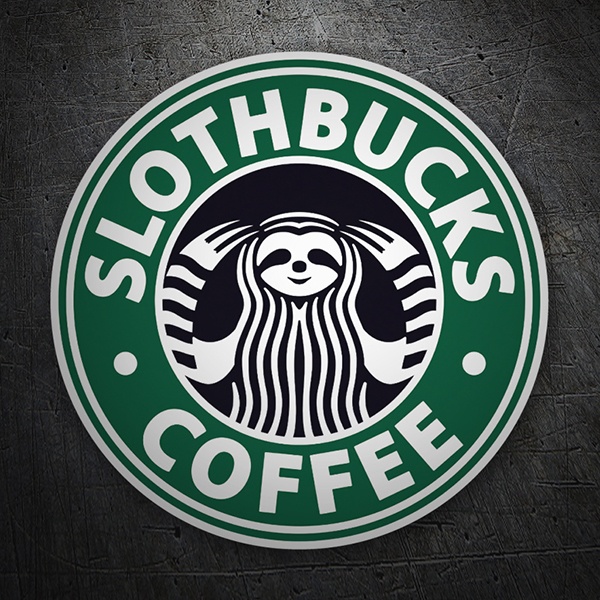 Pegatinas: Slothbucks Coffee