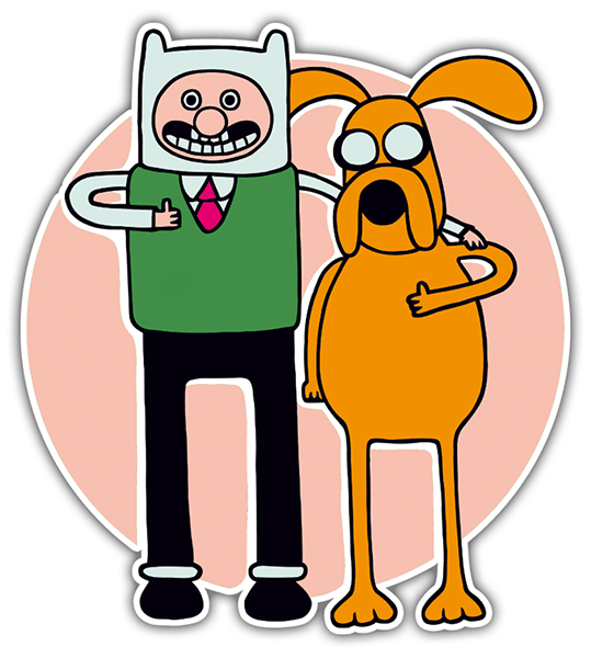 Pegatinas: Finn y Jake