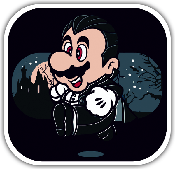 Pegatinas: Super Mario Drácula