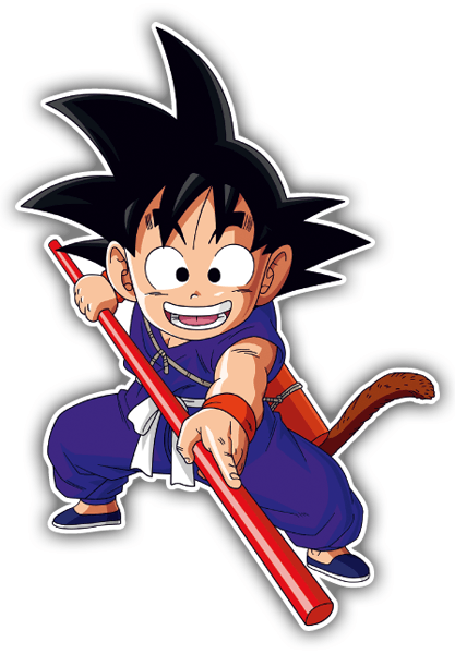 Pegatinas: Goku palo