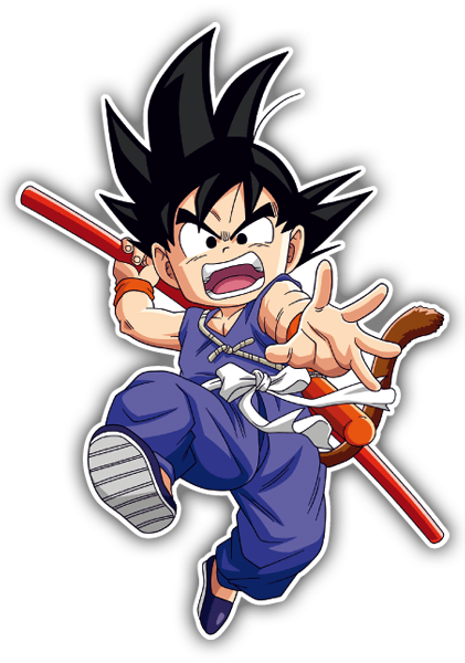 Pegatinas: Goku ataque