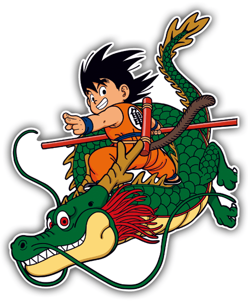 Pegatinas: Goku & Dragon