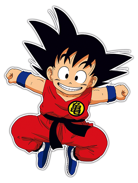 Pegatinas: Goku feliz