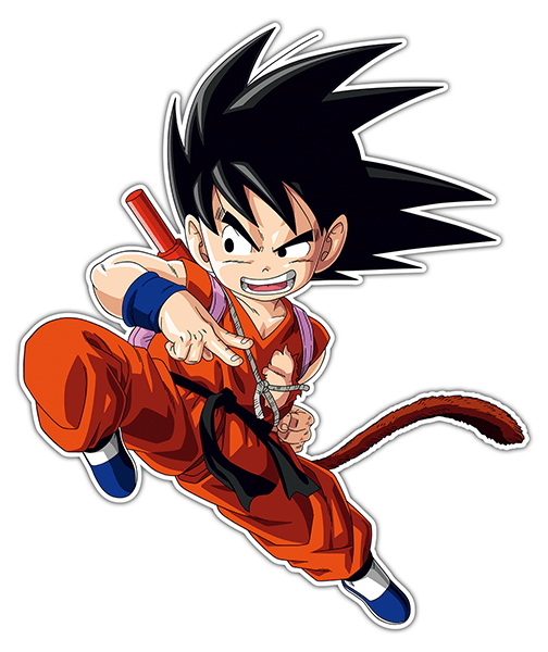 Pegatinas: Goku rodillazo