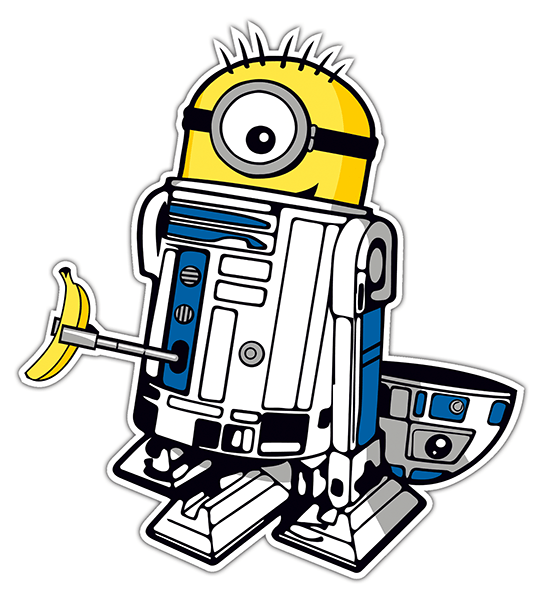 Pegatinas: Minion R2D2