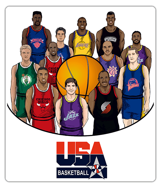 Vinilos Decorativos: Dream team USA