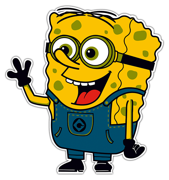 Pegatinas: Bob Esponja minion