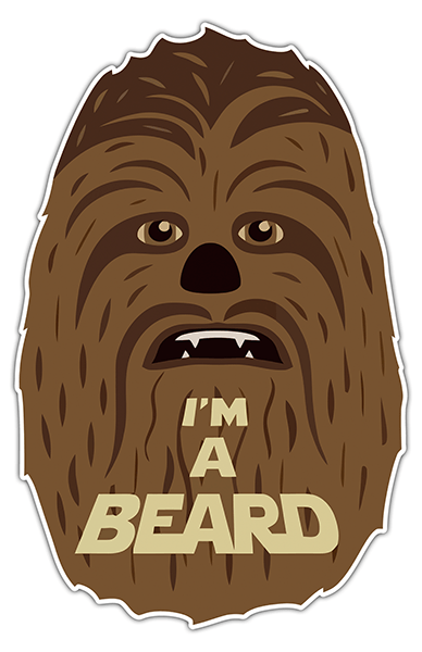 Pegatinas: Chewbacca Beard