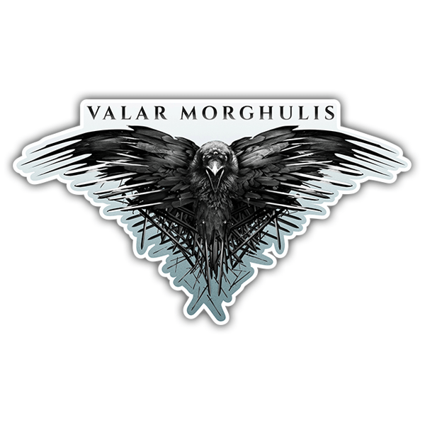 Pegatinas: Valar Morghulis - Juego de Tronos