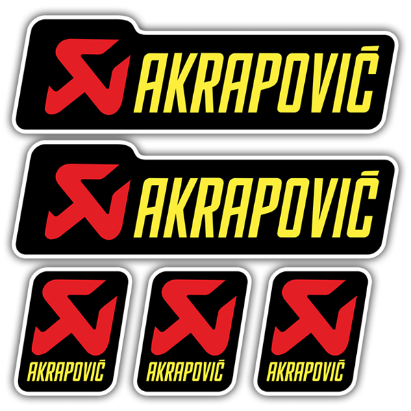 Pegatinas: Set 5X Akrapovic