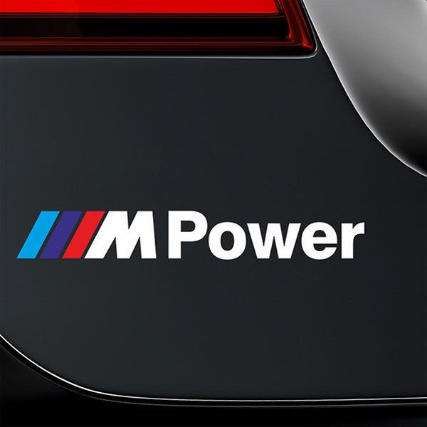 Pegatinas: BMW Power Blanco