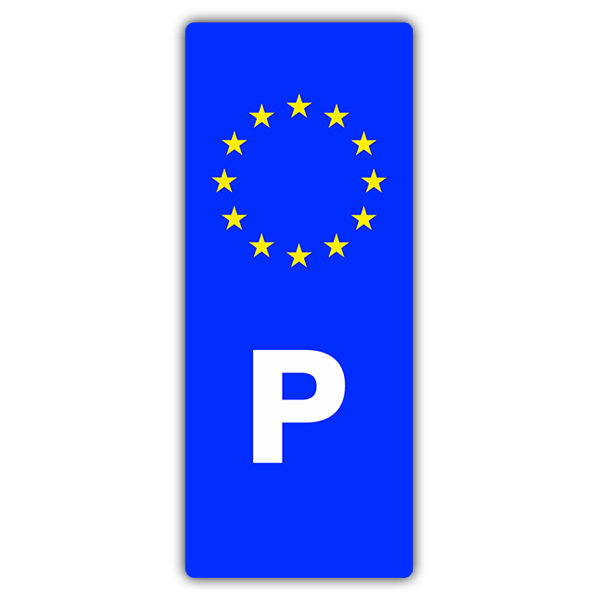 Pegatinas: Matrícula Portugal