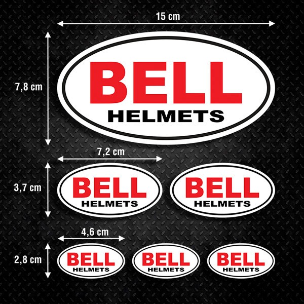Pegatinas: Set Bell Helmets
