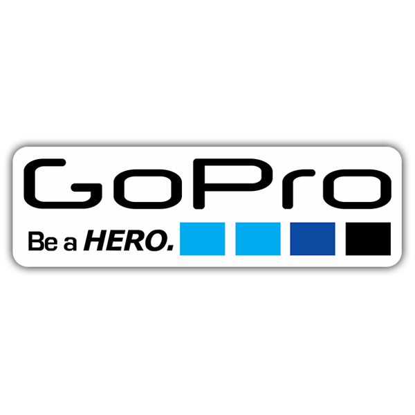 Pegatinas: GoPro blanco