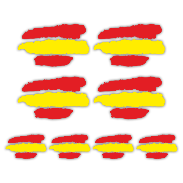 Pegatinas: Kit Bandera España
