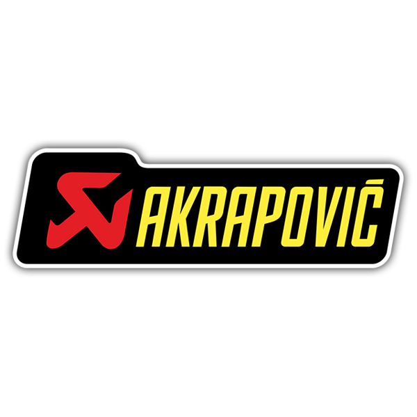 Pegatinas: Akrapovic Letras Amarillas