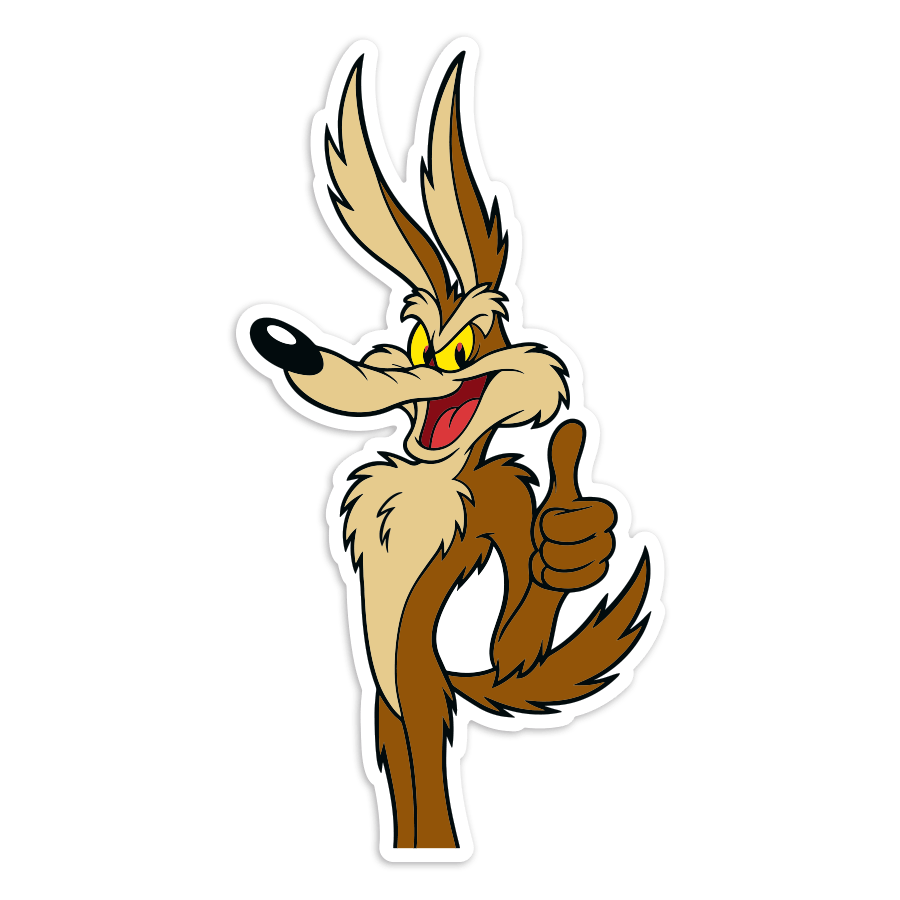 Pegatinas: Coyote Pulgar Arriba OK