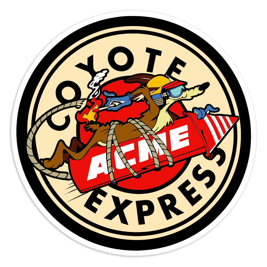 Pegatinas: Coyote Express Cohete ACME