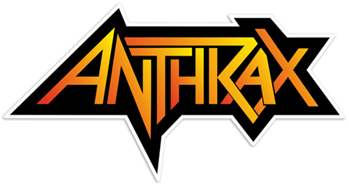 Pegatinas: Anthrax en negro