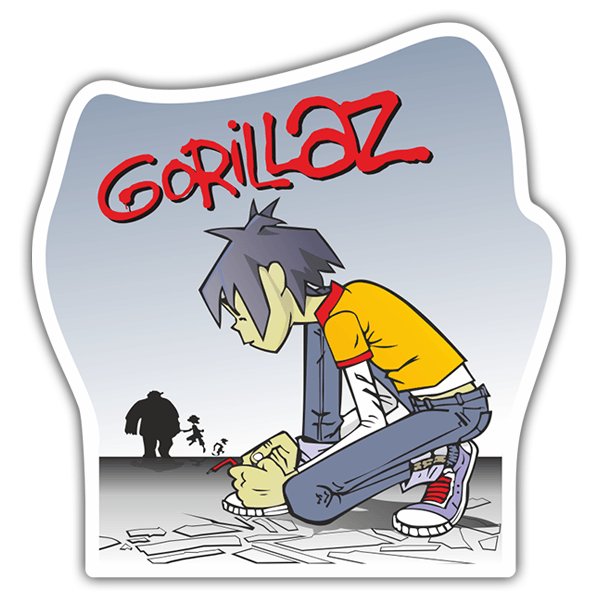 Pegatinas: Gorillaz Cristales Rotos