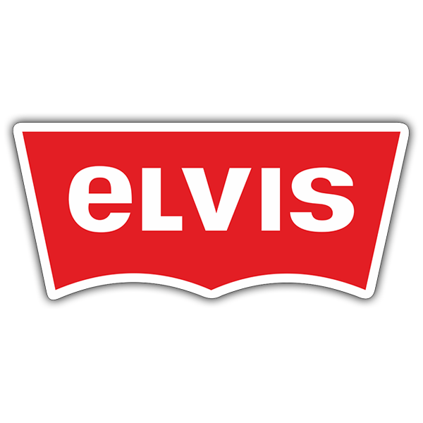 Pegatinas: Elvis Presley Levis
