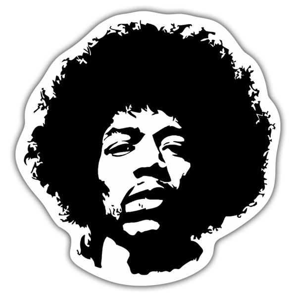 Pegatinas: Jimi Hendrix Classic