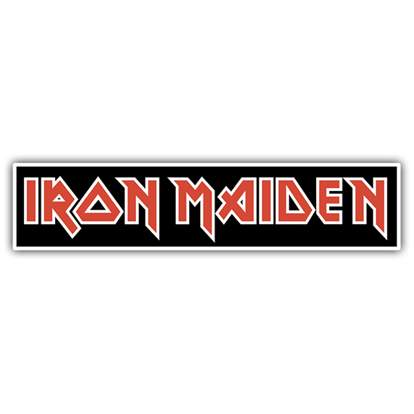 Pegatinas: Iron Maiden Rojo