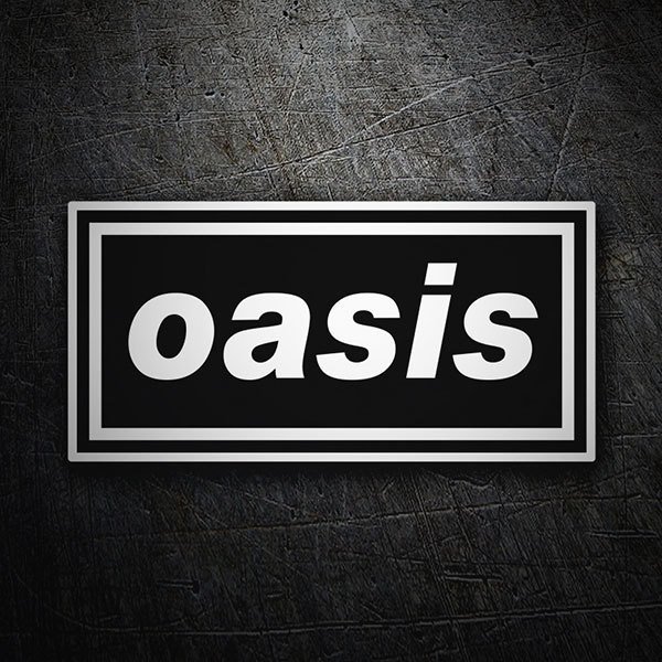Pegatinas: Logo Oasis en Dise&ntilde;o Minimalista