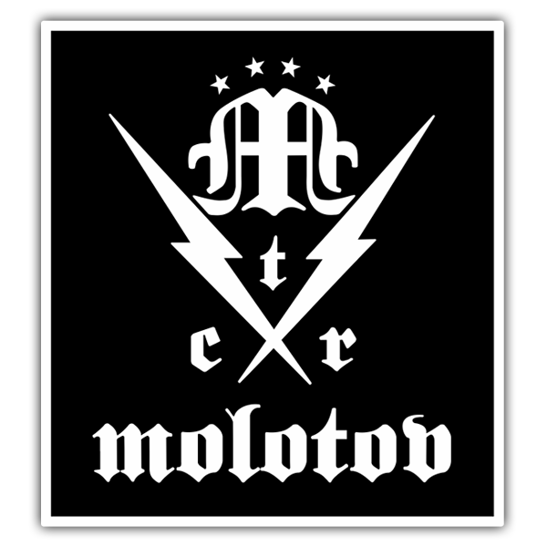 Pegatinas: Molotov Emblema Negro