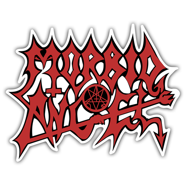 Pegatinas: Morbid Angel Rojo