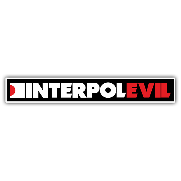 Pegatinas: Interpol Evil