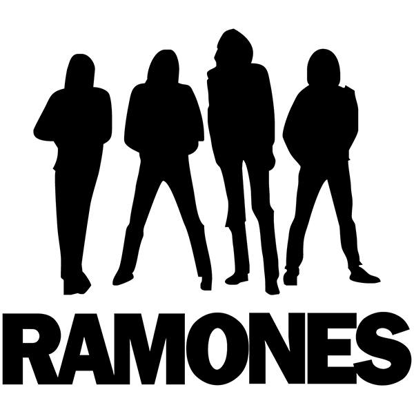 Pegatinas: Ramones Siluetas