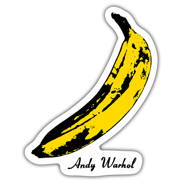 Pegatinas: The Velvet Underground & Nico - Andy Warhol