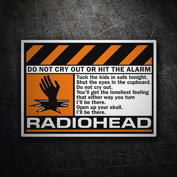Pegatinas: Radiohead - Do Not Cry