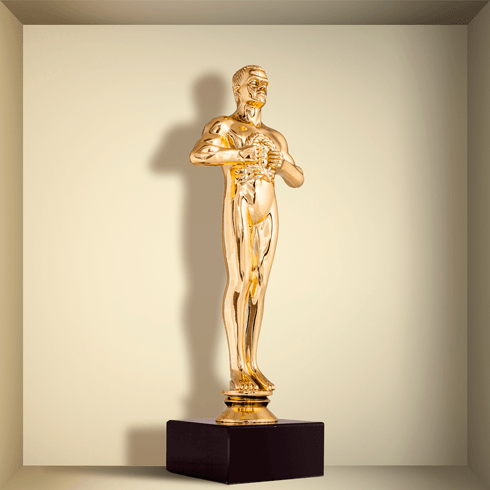 Vinilos Decorativos: Nicho estatuilla Oscar