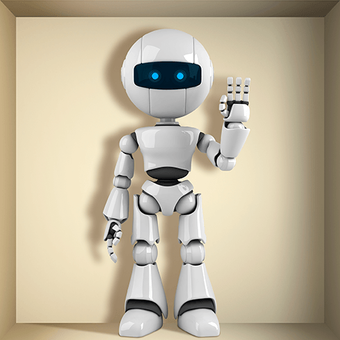 Vinilos Decorativos: Nicho con Robot