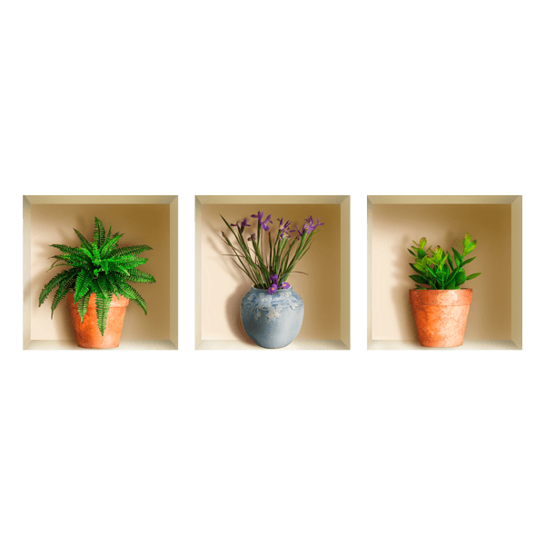 Vinilos Decorativos: Nicho Plantas