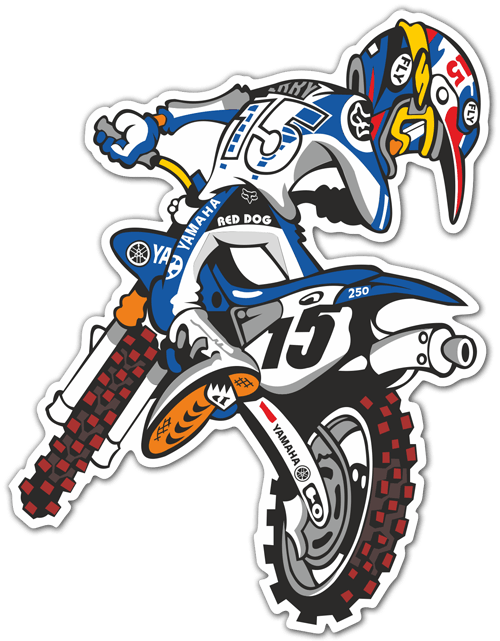 Pegatinas: Yamaha Motocross