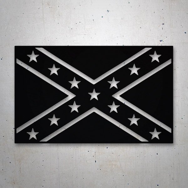 Pegatinas: Bandera Sudista Confederada