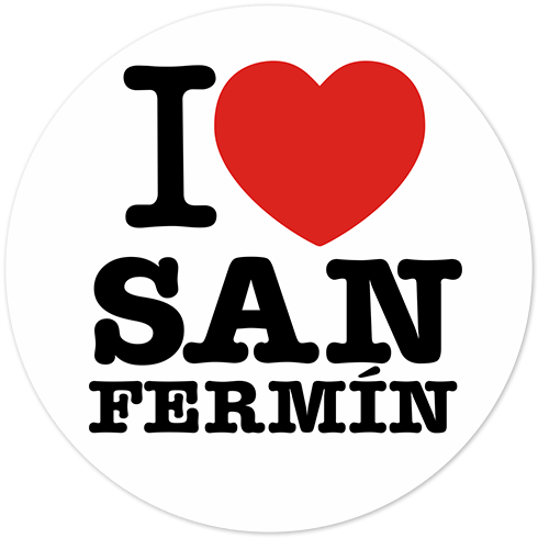Pegatinas: I love San Fermín