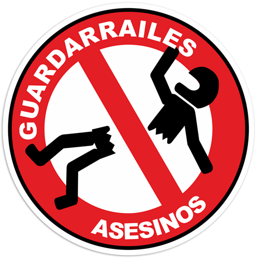 Pegatinas: Stop Guardarrailes Asesinos