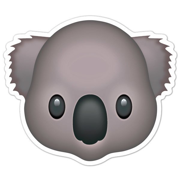 Pegatinas: Emoticono Cara de Koala