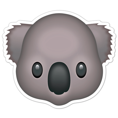 Pegatinas: Cara de Koala
