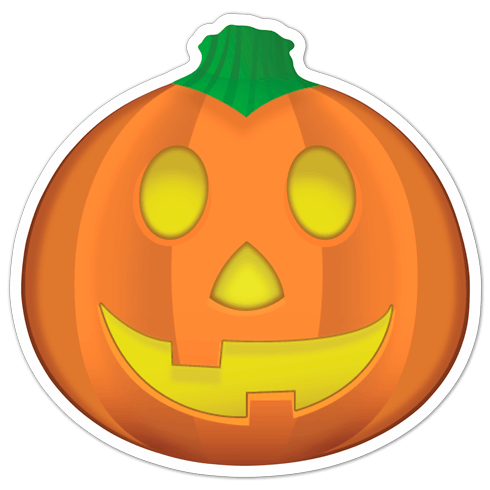 Pegatinas: Calabaza de Halloween