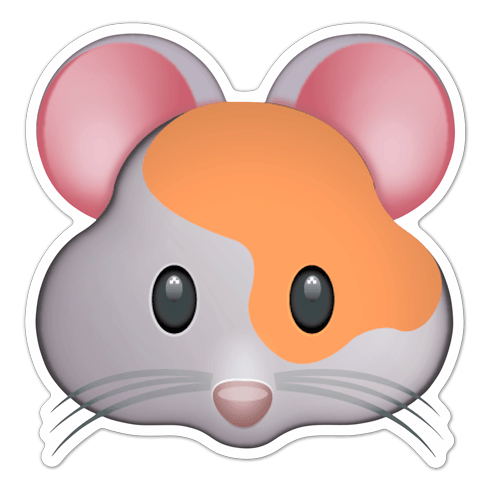 Pegatinas: Emoticono Hamster